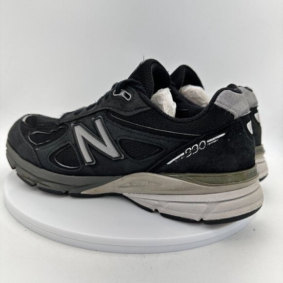 New Balance 990V4 Blue Navy Suede Women Running Sneaker Shoes W990BK4 Size 10.5 - Picture 7 of 12